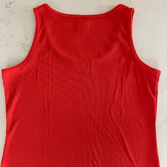 The North Face Vapor Wick Colorful Scoop Nk Slvless Ribbed Tank Top Orange L - Picture 7 of 11